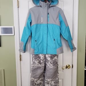 Girls Reebok snow bib and jacket (Lg 14-16)